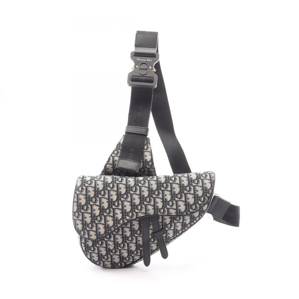 Christian Dior Dior SADDLE Saddle Bag, Oblique Jacquard Waist Body Handbag, C...